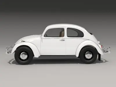 Volkswagen Beetle 1300 1963 3D model