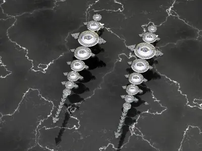 Earrings Monica Bellucci 3D print model