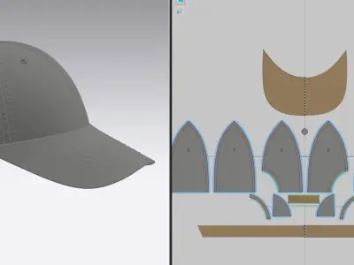 Baseball Hat 3d Model 3D model