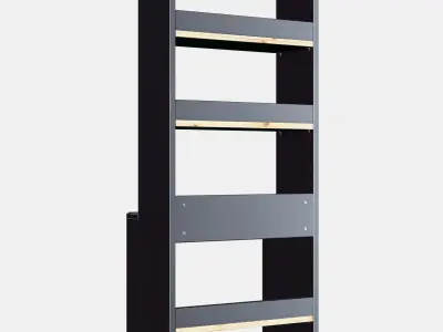HAVSTA Shelving unit with plinth 1 Low-poly 3D model