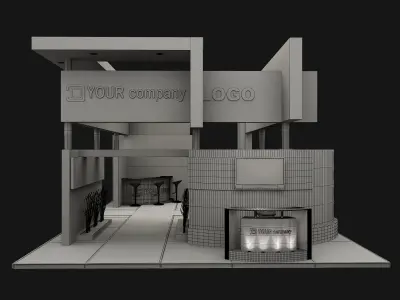 Booth Exhibition Stand a503 3D model