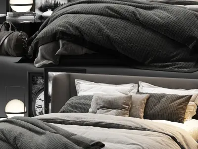 Bed Collection 04 - 10 Items 3D model