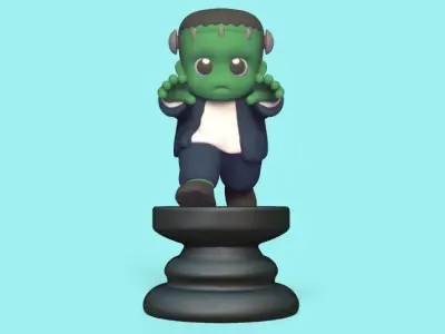 Halloween Chess 3D print model