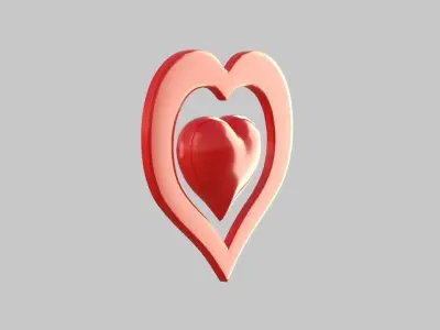 Heart icon v 06 3D model