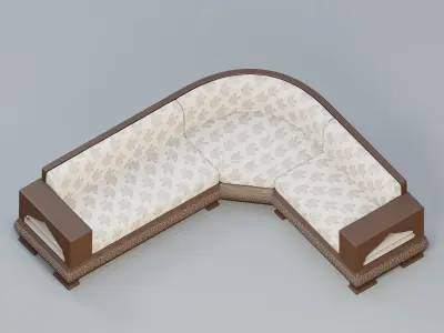 Arabesque sofa02 3D model
