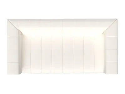 Four Hands Langham Sofa 88in Fayette Cloud 3D model