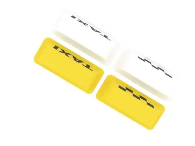 Taxi Roof Top Signs Set 3D model