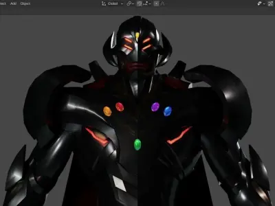 Infinity Ultron 3D Model Free low-poly 3D model
