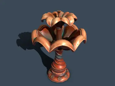fountain Low-poly 3D model
