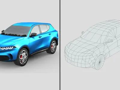 Low-Poly Car Pack 005 - Luxury Lineup