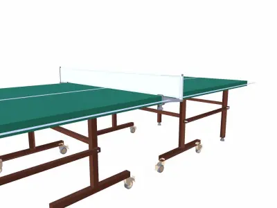 Ping Pong Table Low-poly 3D model