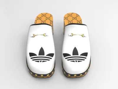Adidas x Gucci Horsebit Clog Low-poly 3D model