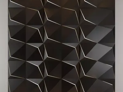 3d panel 04 Low-poly 3D model