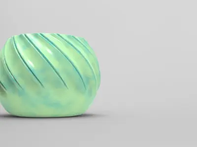 Koll Vase Low-poly 3D model