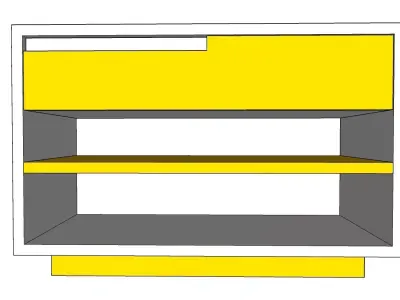 Nightstands bookcase Free 3D model