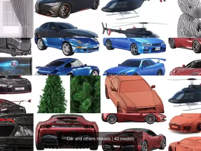 Car and others models 3D Model Collection