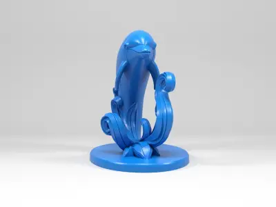 Dolphin Figurine 2 3D print model