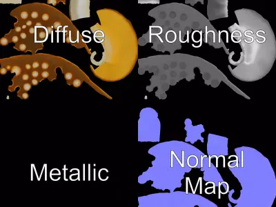 Glowing Mushroom Lamp model pack Low-poly 3D model