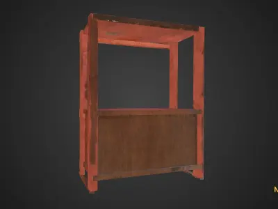 Wooden Armoire 3D model