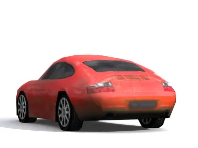 Lowpoly car Low-poly 3D model