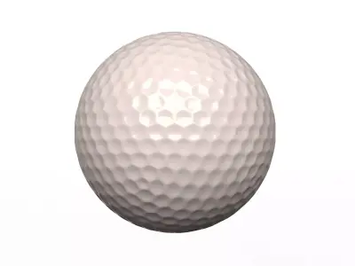Golf Ball Generic Low-poly 3D model