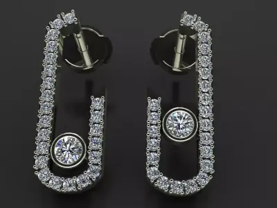 MESSIKA MOVE EARRING PRINTING 3D MODEL 3D print model