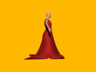 Female Body Builder 3D model