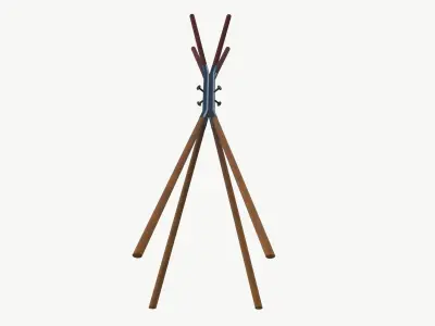 Coat Rack Low-poly 3D model purchase