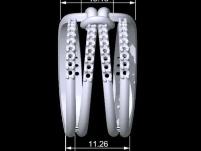 Knot Ring 3D print model