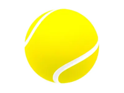 Tennis ball 3D model get
