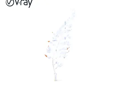 Metallic Leaf Sculpture Model Pack Low-poly 3D model