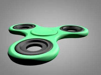 Fidget Spinner Low-poly 3D model