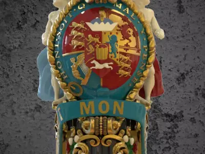 HMS Victory Figurehead decorations  3D print model