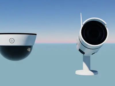  Security Camera 3D models Low-poly 3D model