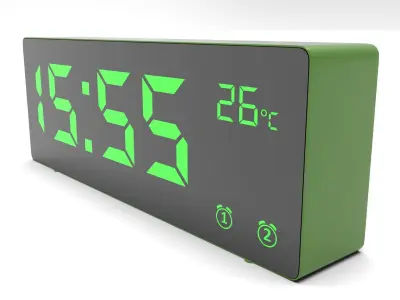 CLOCK GREEN GREEN Low-poly 3D model