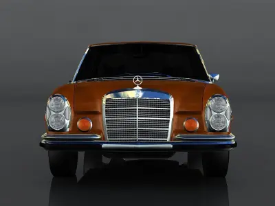 Mercedes Benz 300 1972  Low-poly 3D model