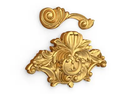 Classic decor ornament 71  3D model