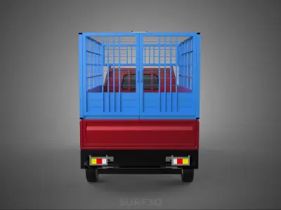 TRANSPORT CATTLE TRAILER RACK FENCE TRUCK PICKUP CARRY FLATBED 3D model