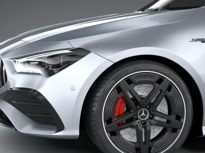 Mercedes-Benz CLA35 AMG Shooting Brake 2024 3D model