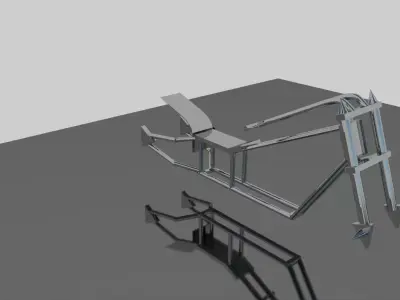 Basic Chopper Frame 3D model