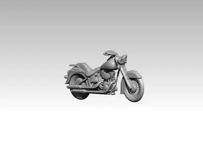 classic motorcycle relief 2 3D print model