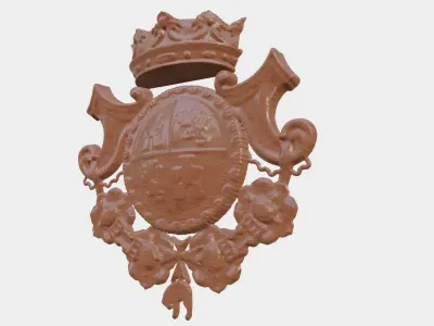 Wooden Clock Decor For Wood Carving 3D print model shop