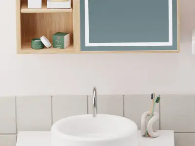 Cozy bathroom 3D model