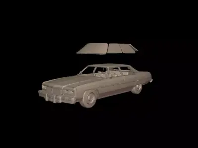 CHEVROLET CAPRICE 1976 FOUR DOORS 3D print model