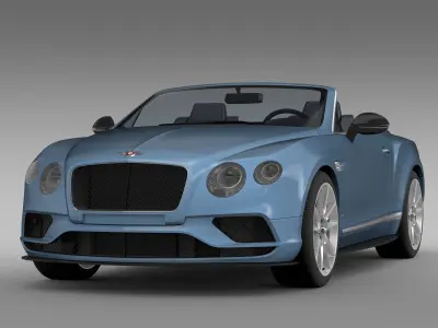 Bentley Continental GT V8 S Convertible 2017 3D model