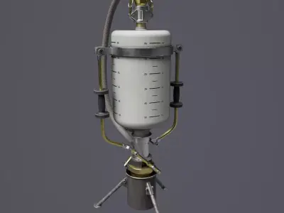 Quick Fill System 01 Low-poly 3D model