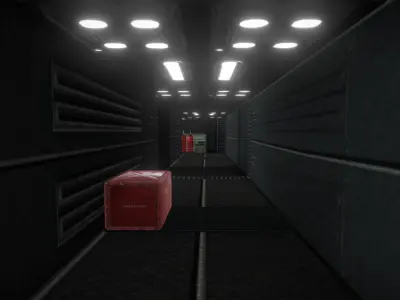 Sci fi Level design Free low-poly 3D model