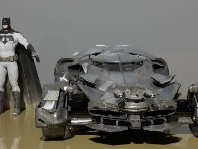 Ben Affleck Batman 3D model