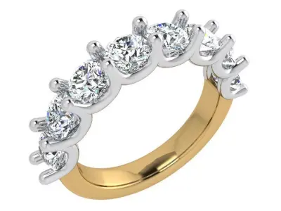 Diamond Band Ring 3703 3D print model