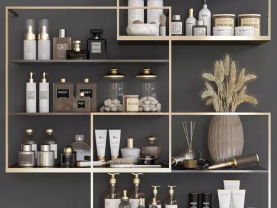 bathroom set 118 Low-poly 3D model